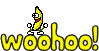 Woohoo Dancing Banana Smiley Emoticon